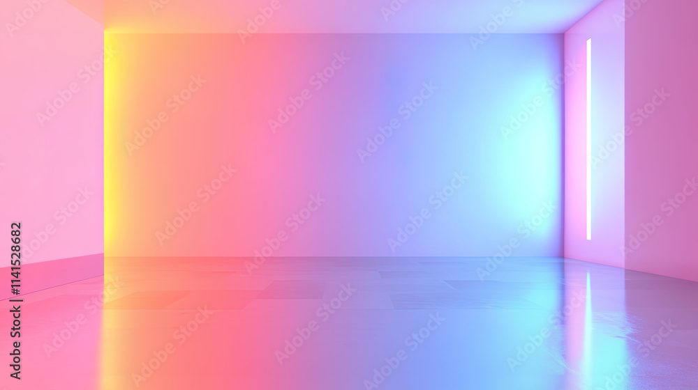 Empty room Abstract neon light fluorescent Neon Lights glow studio background for product presentation Empty room Abstract neon light fluorescent Neon Lights glow studio background for product presentation
