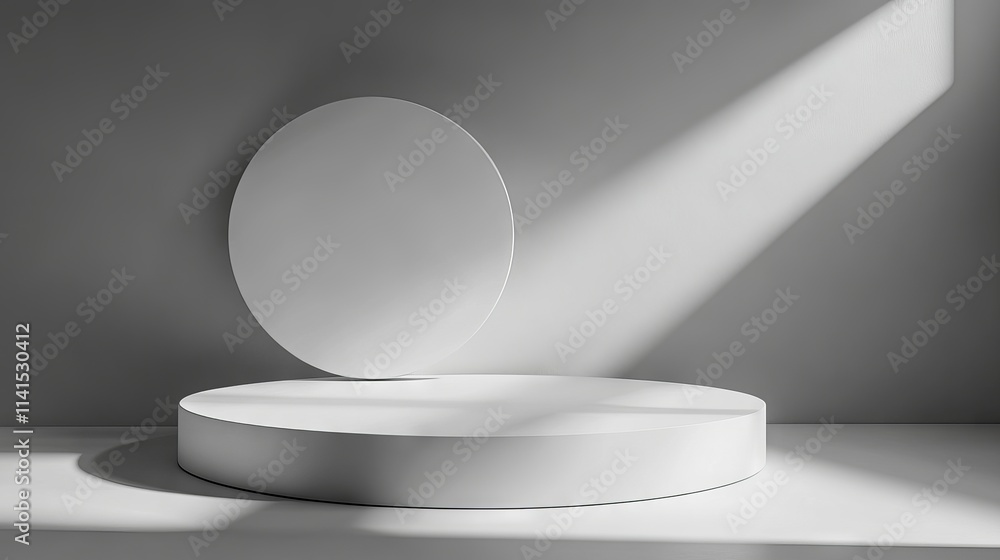 Elegant gray background with beautiful light patterns for professional product presentation and studio photography Elegant gray background with beautiful light patterns for professional product presentation and studio photography
