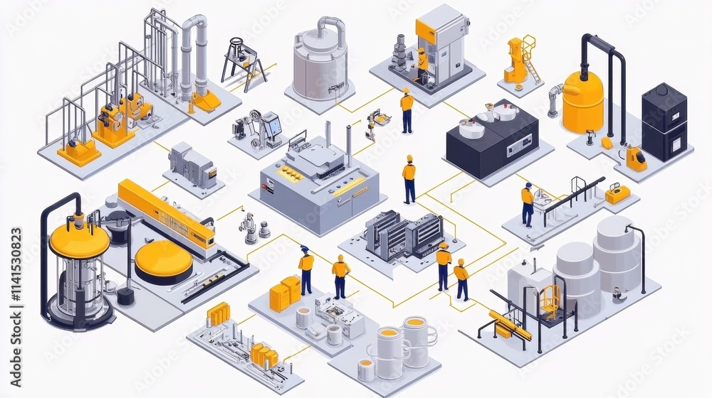 Obraz premium Engineering services ensure efficient operation of pumping stations.