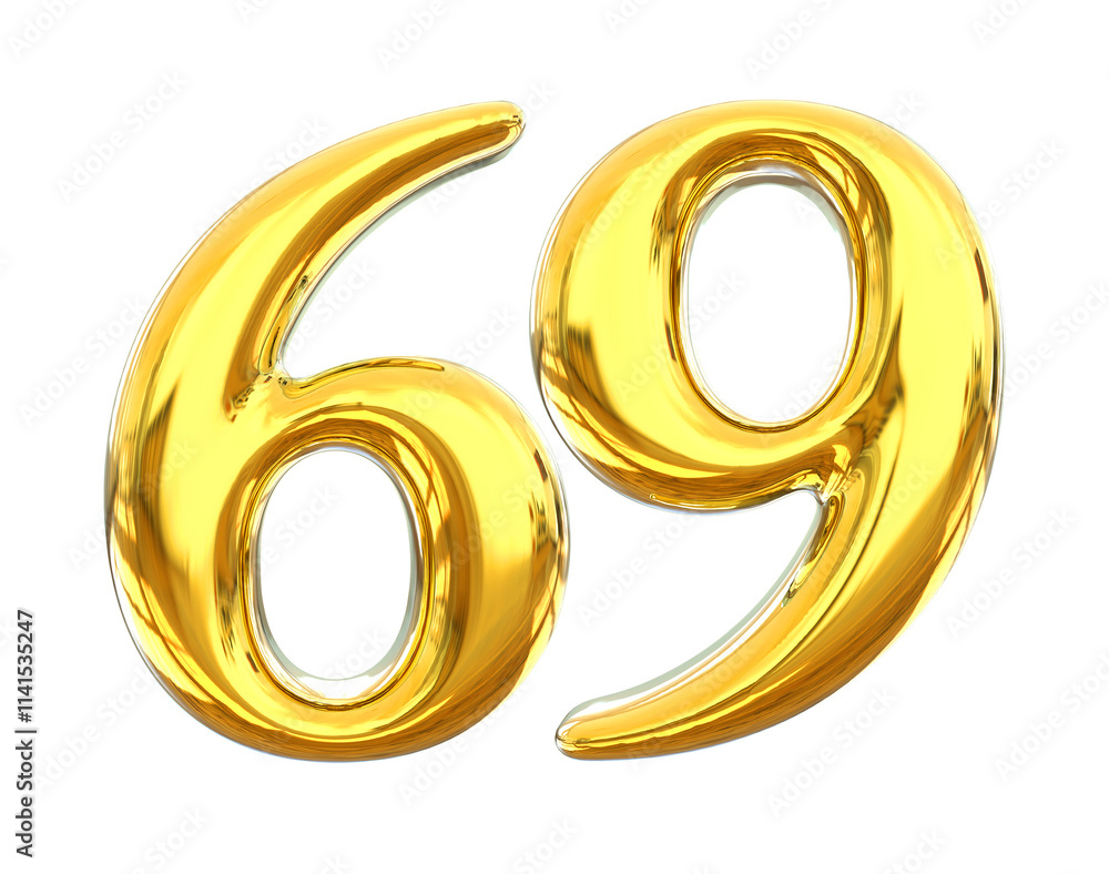 Gold Number 69 Gold Number 69