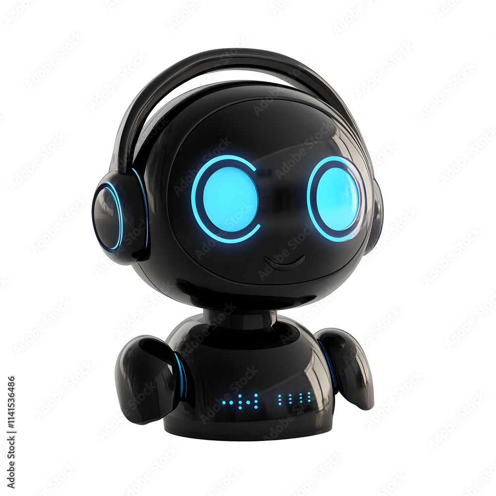 Robot assistant engaging in interactive music session modern studio digital art high-tech environment close-up innovation Robot assistant engaging in interactive music session modern studio digital art high-tech environment close-up innovation