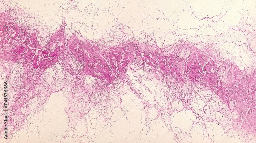 Obraz premium Microscopic image of neural tissue interconnectedness laboratory scientific illustration abstract environment top-down view