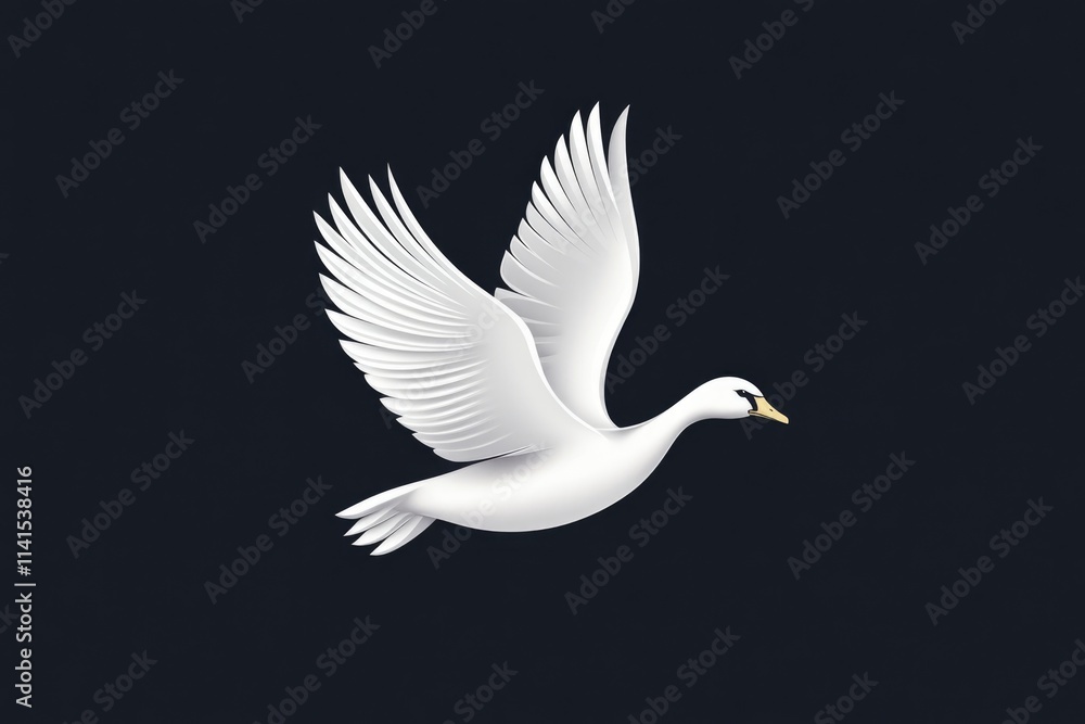 White bird in flight White bird in flight