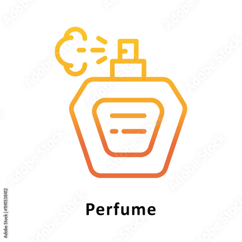 Perfume Vector Gradient Icon. Eps 10 file