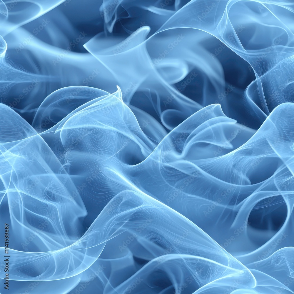 Flowing blue smoke abstract digital art fluid motion calm environment close-up view ethereal concept Flowing blue smoke abstract digital art fluid motion calm environment close-up view ethereal concept