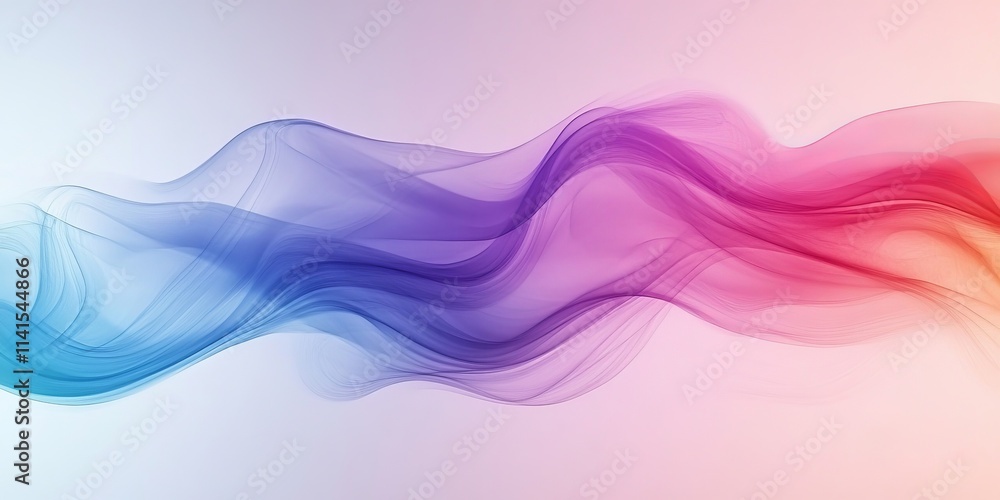 Gradient waves blending smooth colors into calm abstract flow. Generative AI Gradient waves blending smooth colors into calm abstract flow. Generative AI