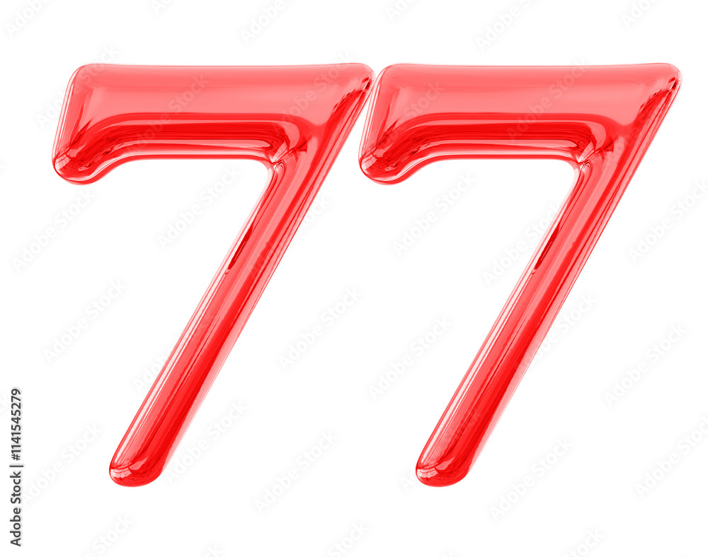 Red Number 77