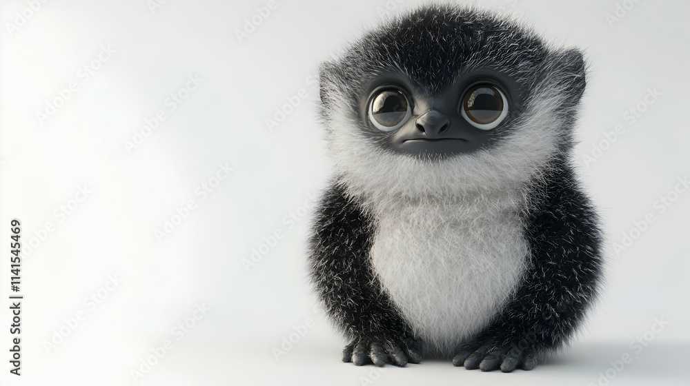 Adorable 3D Render of a Baby Monkey Adorable 3D Render of a Baby Monkey