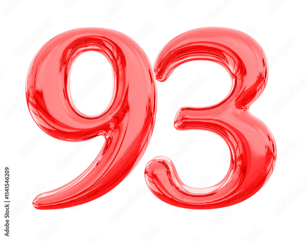 Red Number 93 Red Number 93