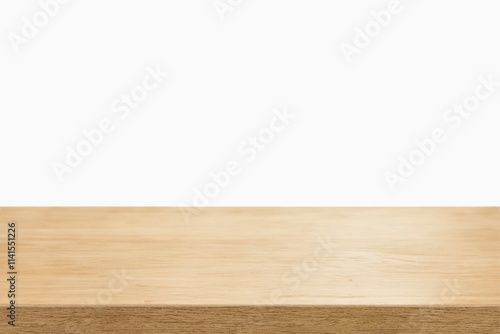 Wallpaper Mural empty wooden table top in foreground isolated on background with clipping path. used for template mock up for display or montage products. showing your objects or mounting. wooden counter. Torontodigital.ca