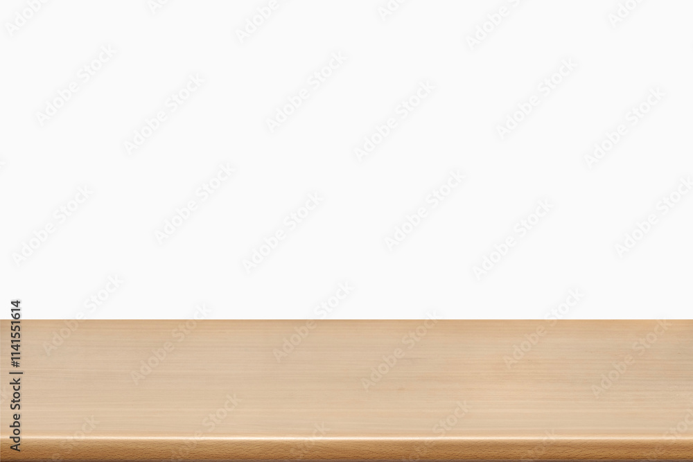 empty wooden table top in foreground isolated on background with clipping path. used for template mock up for display or montage products. showing your objects or mounting. wooden counter. empty wooden table top in foreground isolated on background with clipping path. used for template mock up for display or montage products. showing your objects or mounting. wooden counter.