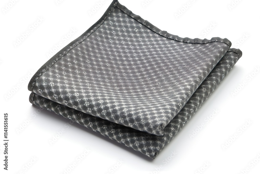 Gray Pocket Square with Subtle Pattern Gray Pocket Square with Subtle Pattern
