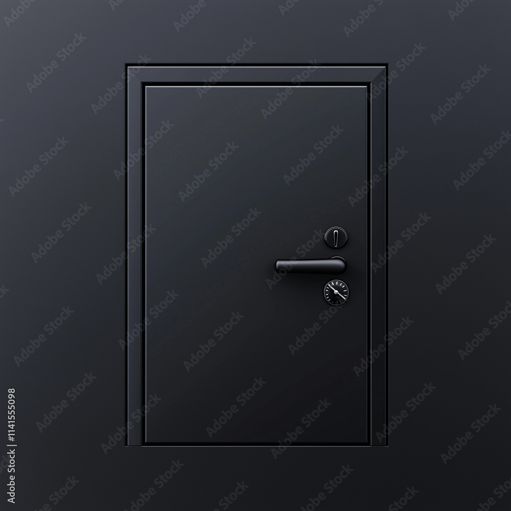 Black Safe Dial Close-Up Featuring Practical Office Security Design Black Safe Dial Close-Up Featuring Practical Office Security Design