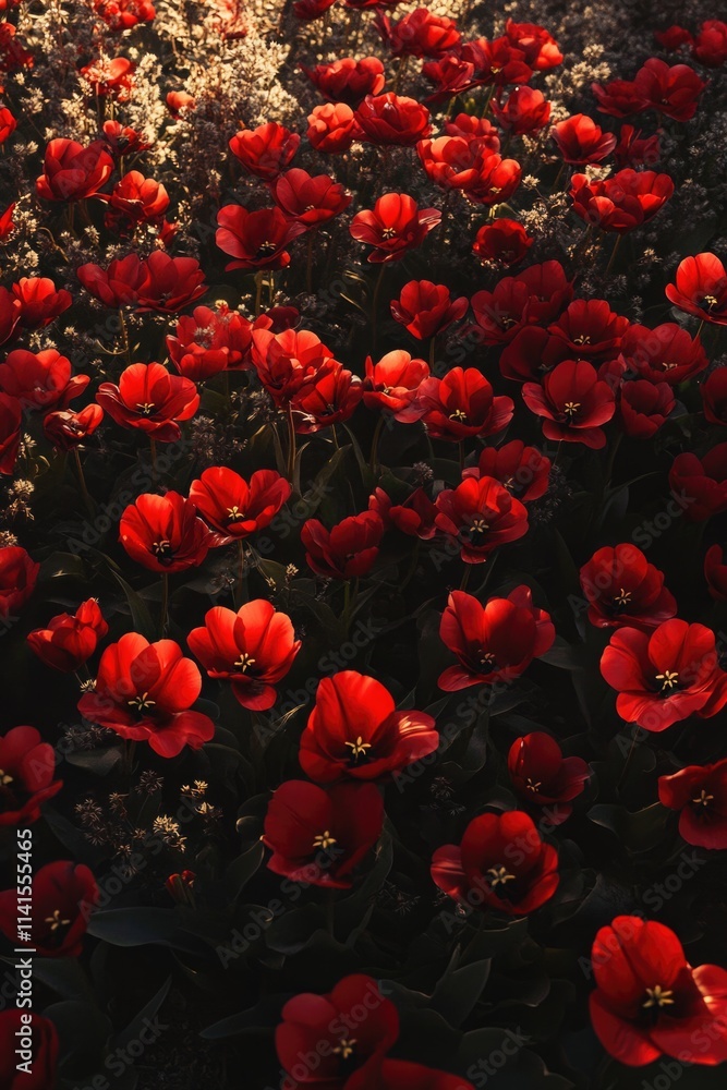 Red Tulips in Sunlight Red Tulips in Sunlight