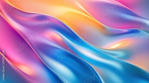 Wallpaper Mural Abstract waves of vibrant colors creating a smooth, flowing texture. Torontodigital.ca
