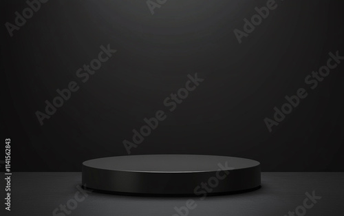 Display platform set against a plain dark background for showcasing products