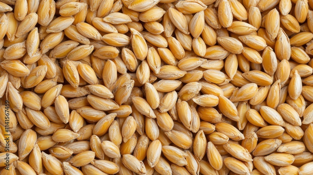 Golden wheat grains in abundance capturing natural beauty and harvest essence Golden wheat grains in abundance capturing natural beauty and harvest essence