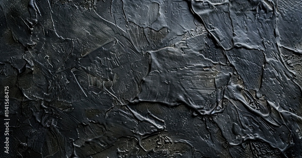 Close-up of textured dark surface resembling abstract art or a natural material. Close-up of textured dark surface resembling abstract art or a natural material.