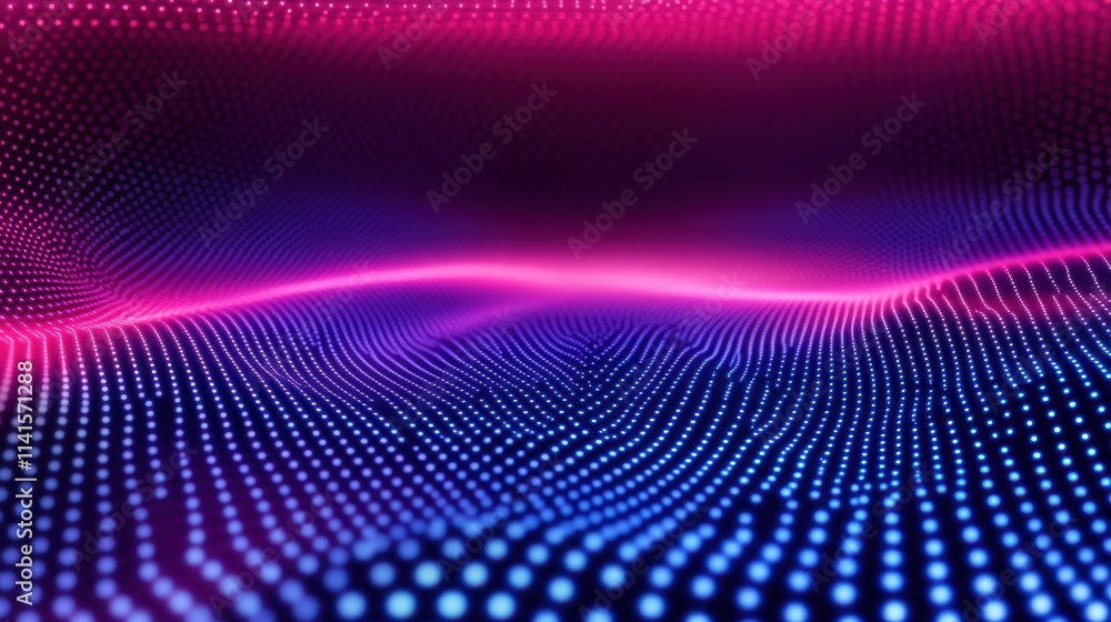 Vibrant Abstract Pattern with Dots and Waves in Purple and Blue Hues Vibrant Abstract Pattern with Dots and Waves in Purple and Blue Hues