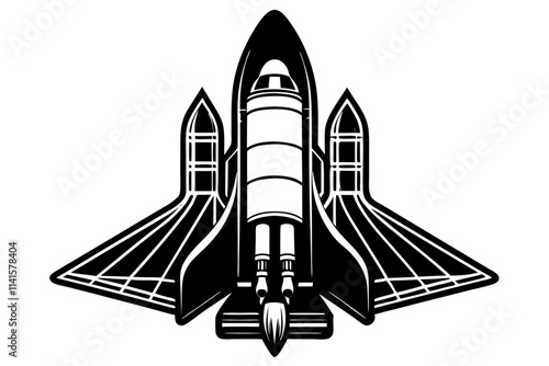 Space Shuttle  Detailed Wings and Boosters in Focus