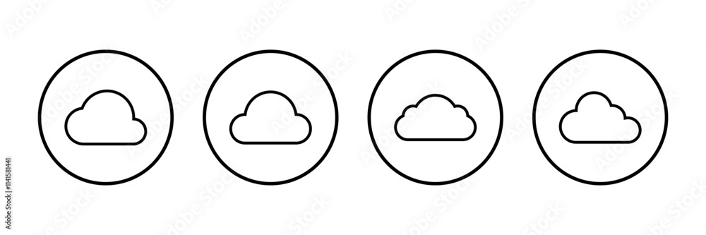 Cloud icon vector isolated on white background. cloud computing icon Cloud icon vector isolated on white background. cloud computing icon