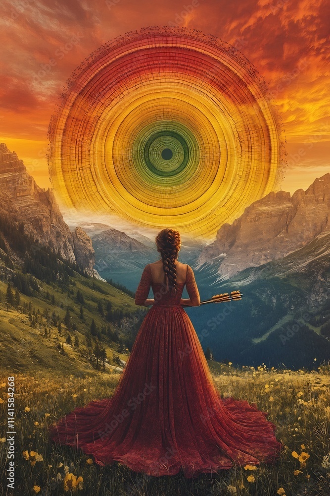 Ethereal Goddess in a Radiant Landscape of Mystical Splendor Ethereal Goddess in a Radiant Landscape of Mystical Splendor