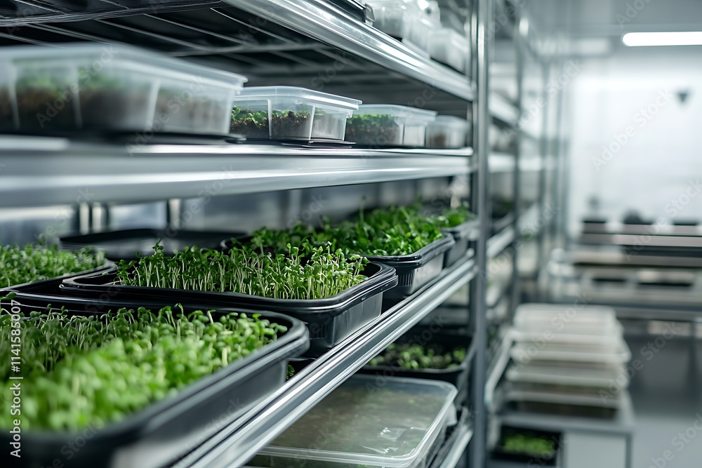 Naklejka premium indoor food plant eco farming agriculture 