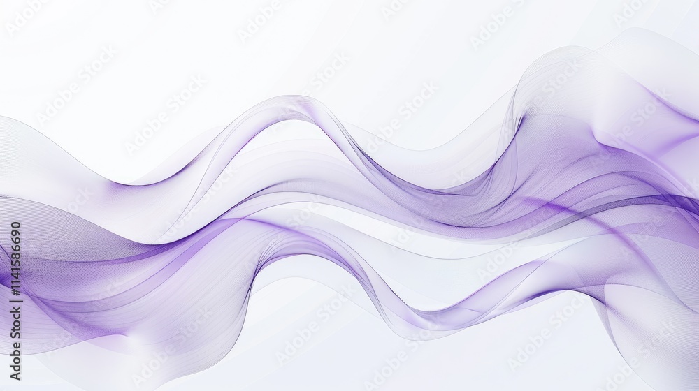 Abstract purple waves creating a smooth, flowing design for artistic or digital use. Abstract purple waves creating a smooth, flowing design for artistic or digital use.