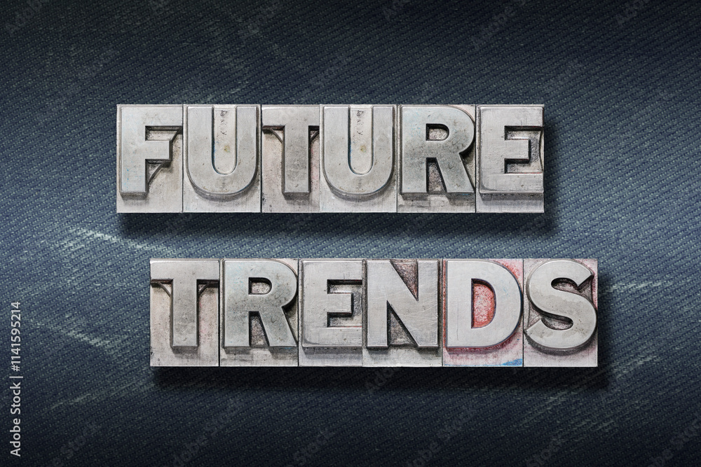 Naklejka premium future trends den