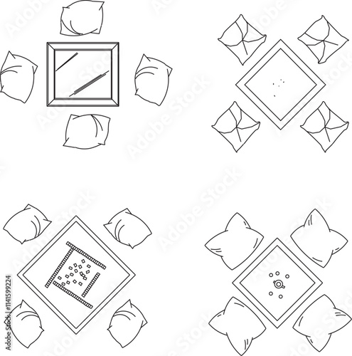 interior design of dining table furniture for arranging dining room in home