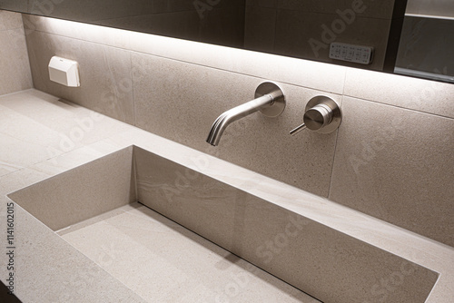 A marble sink is difficult to maintain