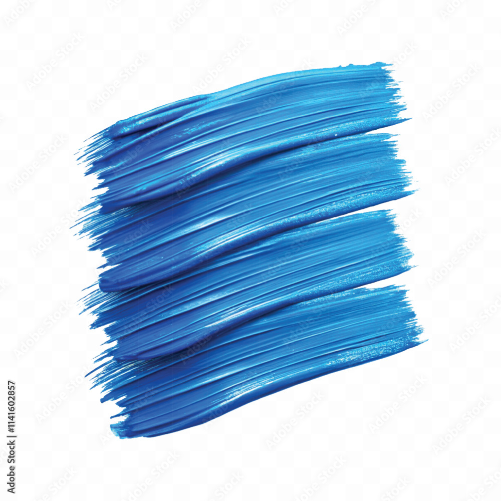 3d Realistic different colour paint brush strokes isolated on white background 3d Realistic different colour paint brush strokes isolated on white background