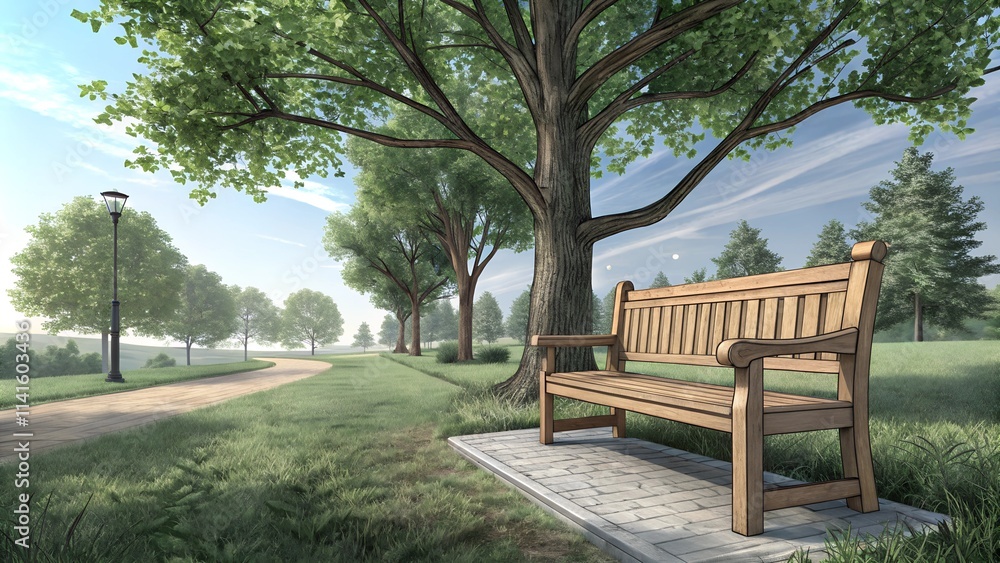 Bench in the park Bench in the park