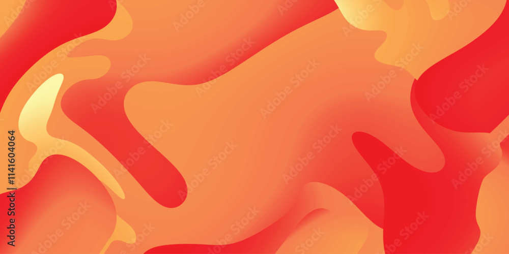 Naklejka premium abstract liquid orange background