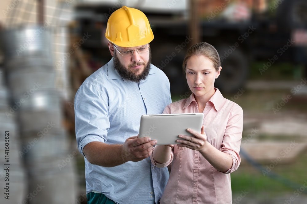 Artificial intelligence technician concept, engineer inspecting on machine Artificial intelligence technician concept, engineer inspecting on machine