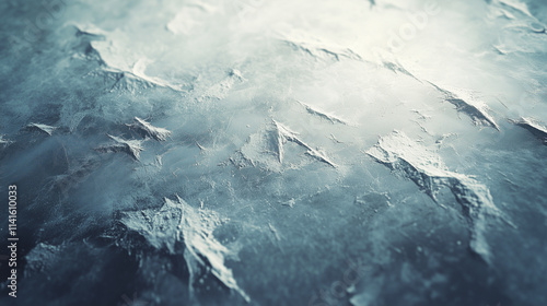 Elegant Frosted Ice Texture with Subtle Cracks and Soft Light Reflections, Ideal for Winter Visuals.