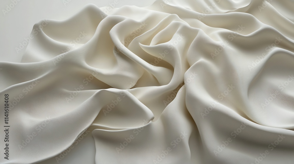 Flowing Elegance: A Study of White Fabric Drapery Flowing Elegance: A Study of White Fabric Drapery