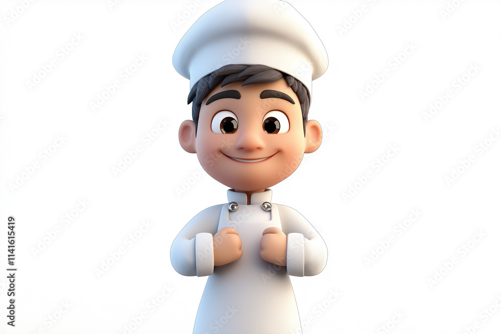 Asian cartoon baker
Asian cartoon baker