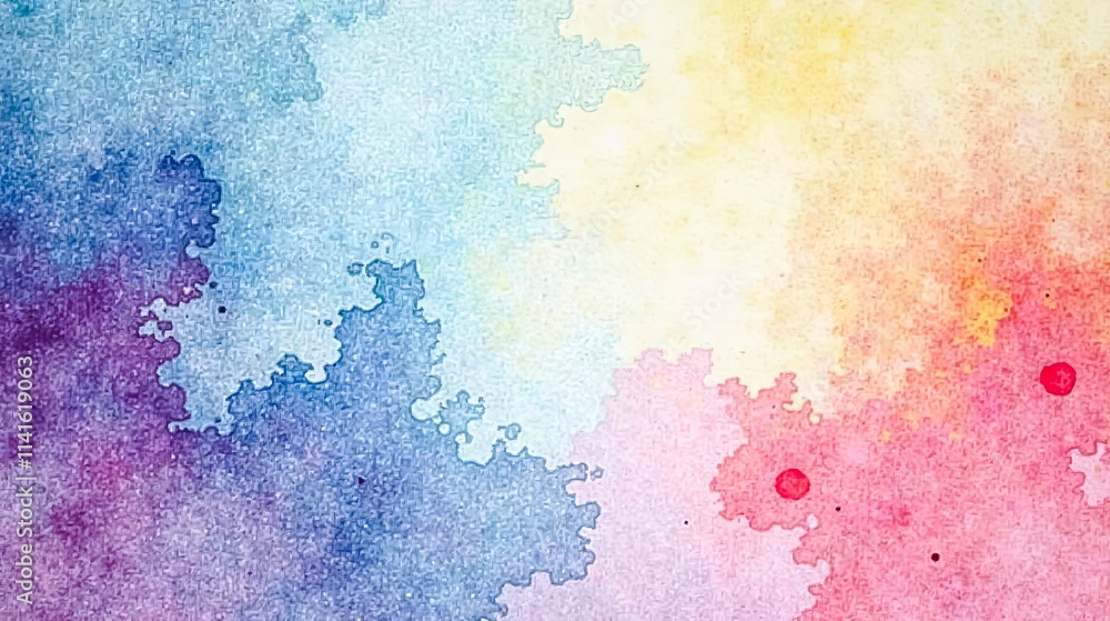 Abstract Pastel Watercolor Wash Background Texture with Soft Color Transitions and Organic Shapes Abstract Pastel Watercolor Wash Background Texture with Soft Color Transitions and Organic Shapes