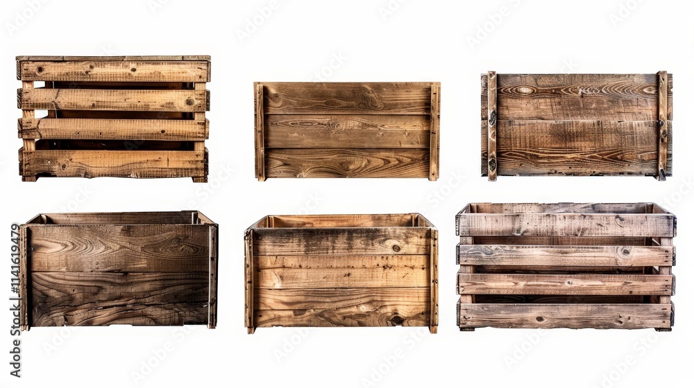 Fototapeta premium Wooden Crates Collection