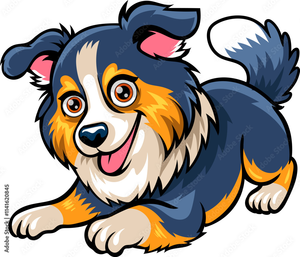 Cute Dog cartoon character illustration Cute Dog cartoon character illustration