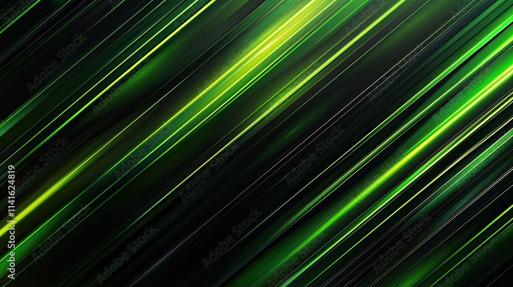 Abstract green and black diagonal lines creating a dynamic, modern design. Abstract green and black diagonal lines creating a dynamic, modern design.