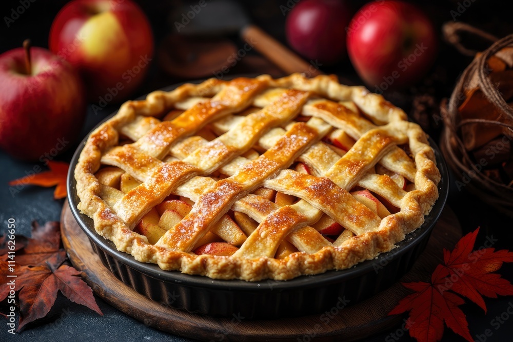 Homemade pie crust in pie plate. Cooking apple pie, dark background Homemade pie crust in pie plate. Cooking apple pie, dark background