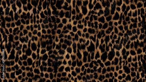 leopard texture, dark fluffy background, fur, jaguar spots, bright wool print, stylish design for clothes