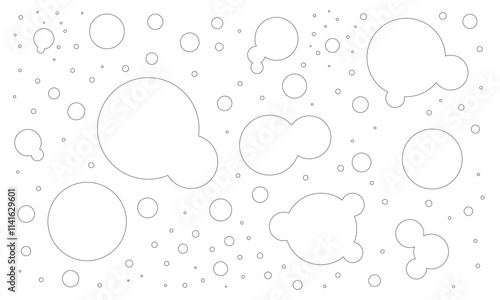 泡のイラストセット