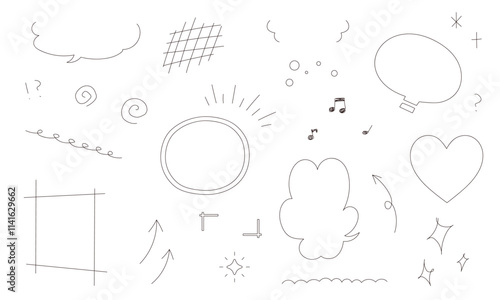 シンプルイラスト素材セット