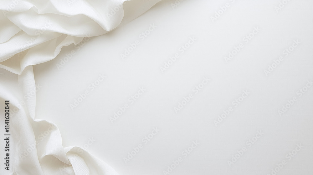 Elegant White Fabric Drape Elegant White Fabric Drape