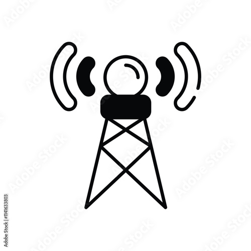 Signal Tower vector icon