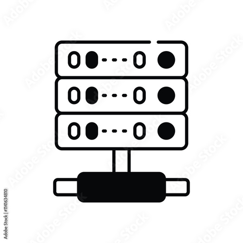 Proxy Server vector icon