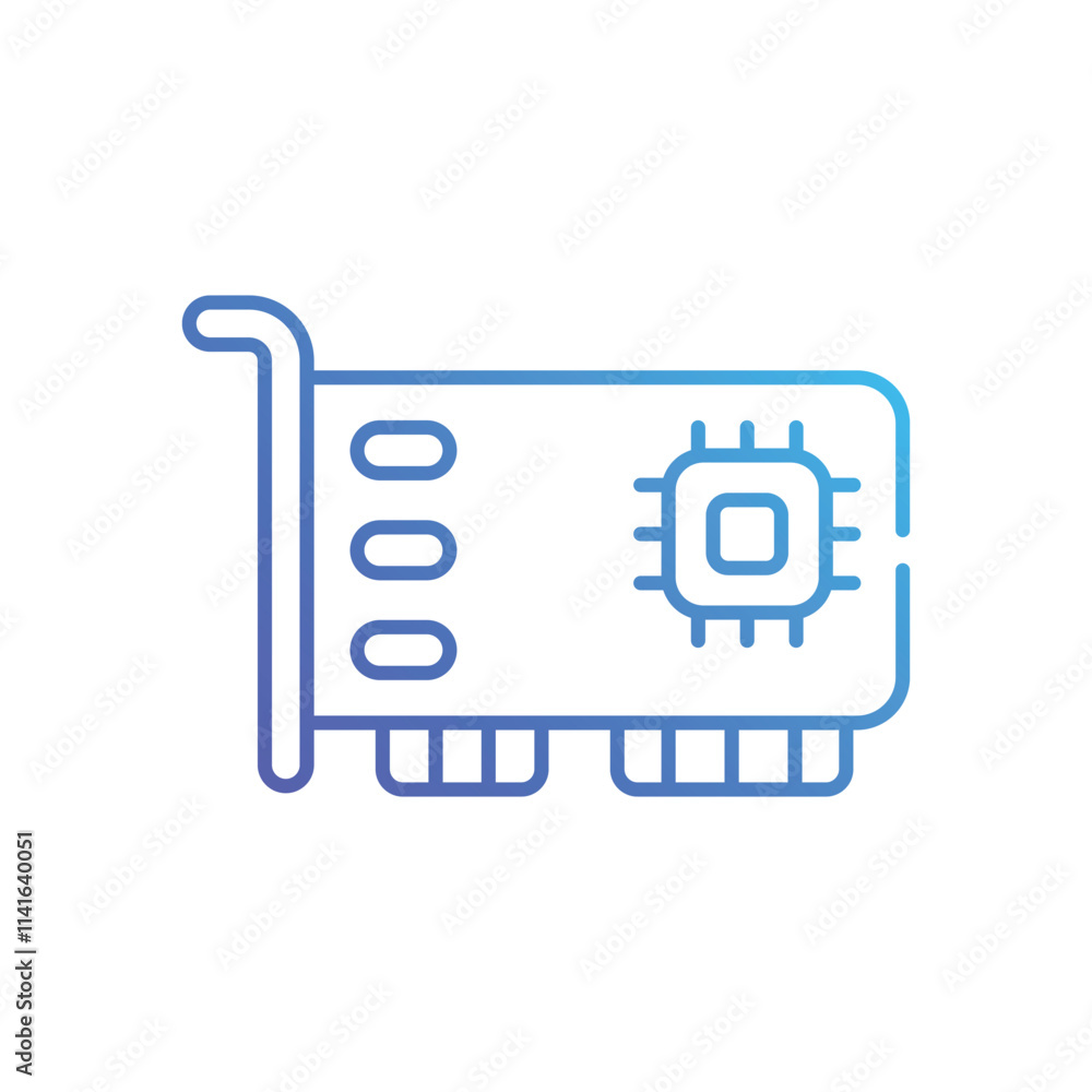 Network Interface Card vector icon Network Interface Card vector icon